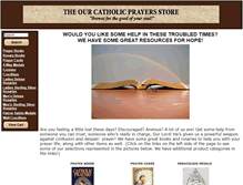 Tablet Screenshot of catholicprayers-store.ourcatholicprayers.com